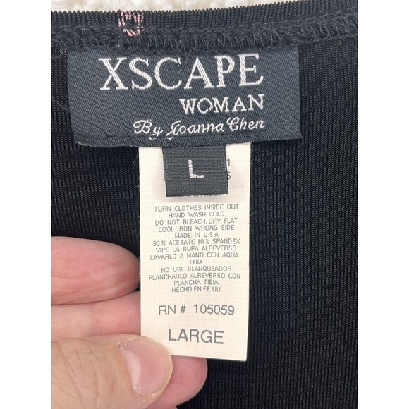 Vintage Xscape Top Women L Y2K 90s Fairy Grunge Whimsigoth Floral Witchy Sparkle - Picture 4 of 8